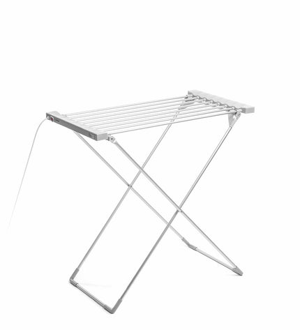 InnovaGoods Opvouwbaar Elektrisch Kledingdroogrek with 8 bars and 120W, showcasing its foldable design and electric drying features.