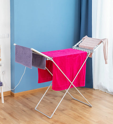 InnovaGoods elektrische opvouwbare droogrek met vleugels, 20 baren, 230 W, geschikt voor huis en koken, opslag en organisatie.