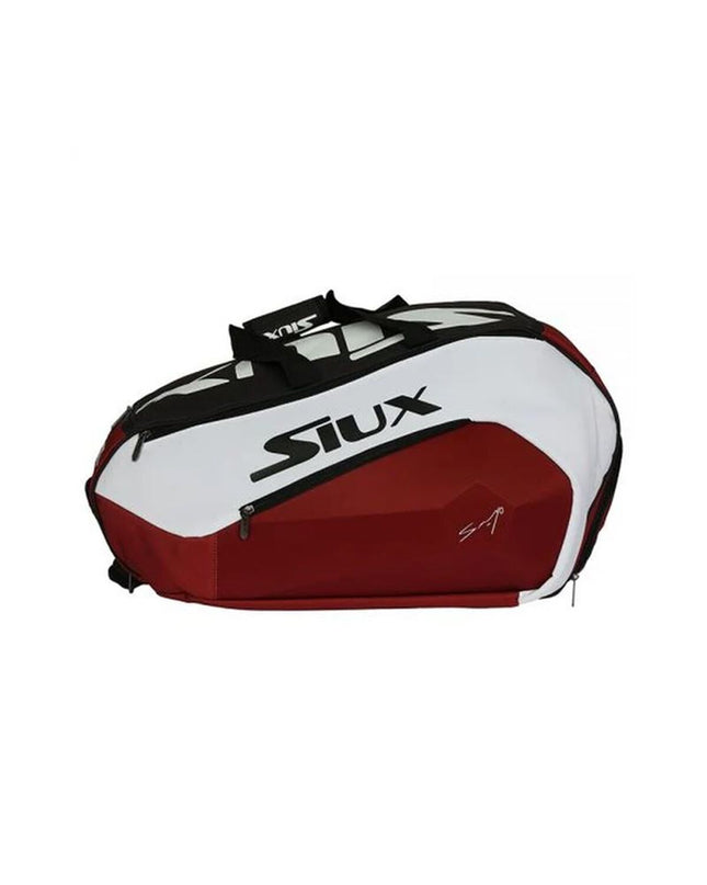 Siux Diablo Rood paddle tennis racket in red with black grip, designed for outdoor sport and paddle tennis play