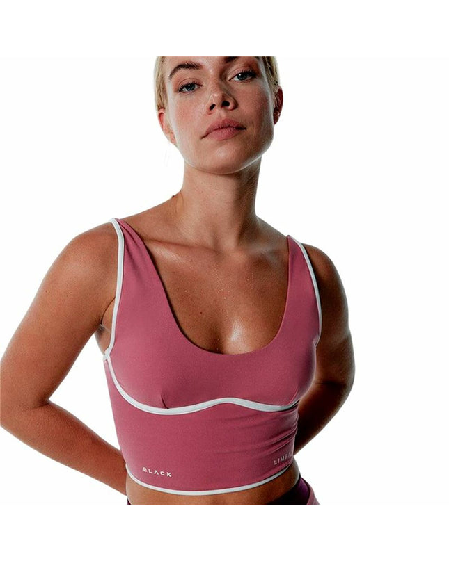 Black Limba women's sport top for fitness and dance, black athletic tank top with supportive fit, suitable for outdoor and dance activities.