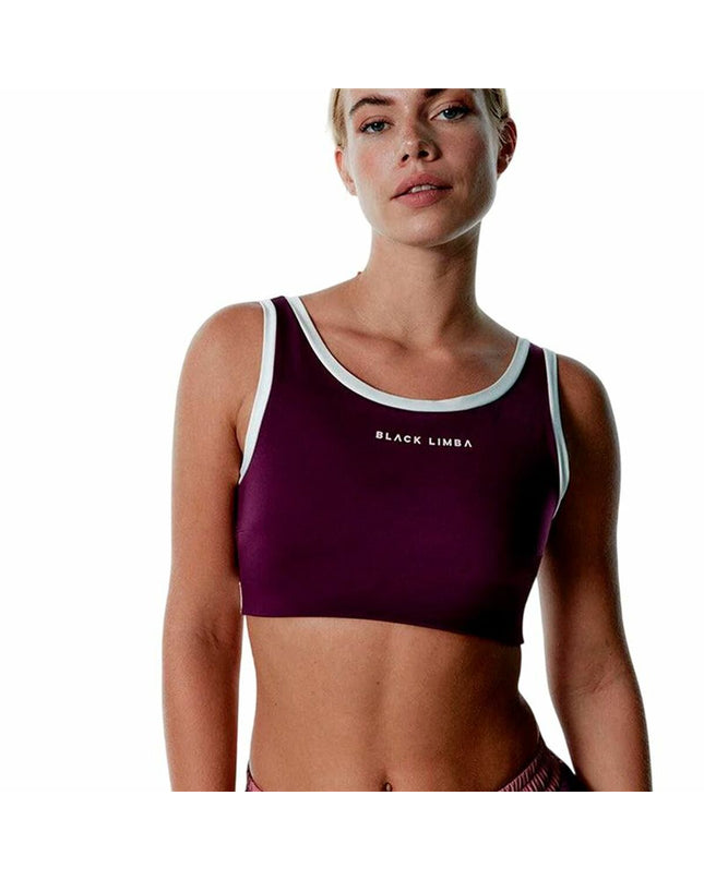 Black Limba women's sport top for fitness and outdoor dancing, shown in black with a fitted design.