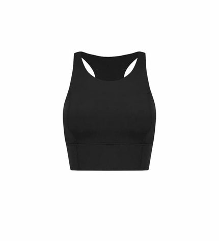 Black Limba sporttopje voor dames, geschikt voor dans en outdoor activiteiten, zwart met comfortabele pasvorm.