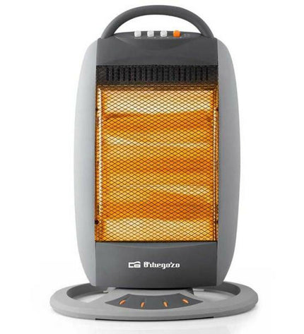 Orbegozo BP5008 gray electric heater with 1200W power, suitable for home and cooking, portable air conditioning device.