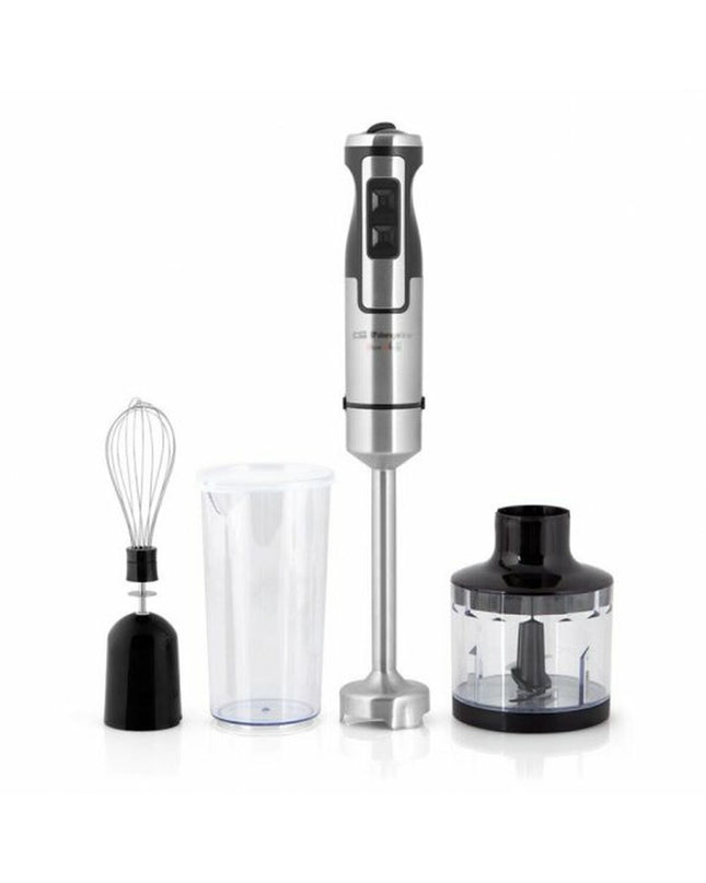 Orbegozo handblender in white and black with 800W and 1000W power, designed for home cooking and small kitchen tasks.