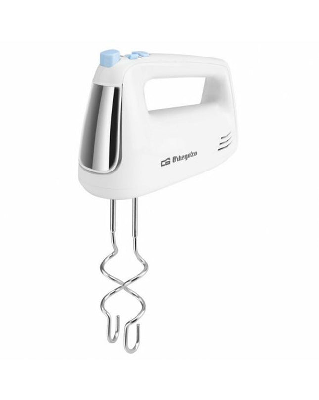 Orbegozo 17731 multicolour blender and dough mixer, compact kitchen appliance with multiple speed settings and attachments.