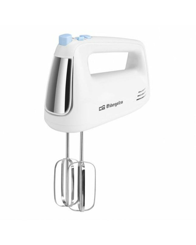 Orbegozo 17731 multicolour blender and dough mixer showing the compact appliance with blending attachments in a kitchen setting.