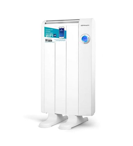 Orbegozo 17747 digital heater in white, 500W, portable heating device for home use, compact design with digital controls