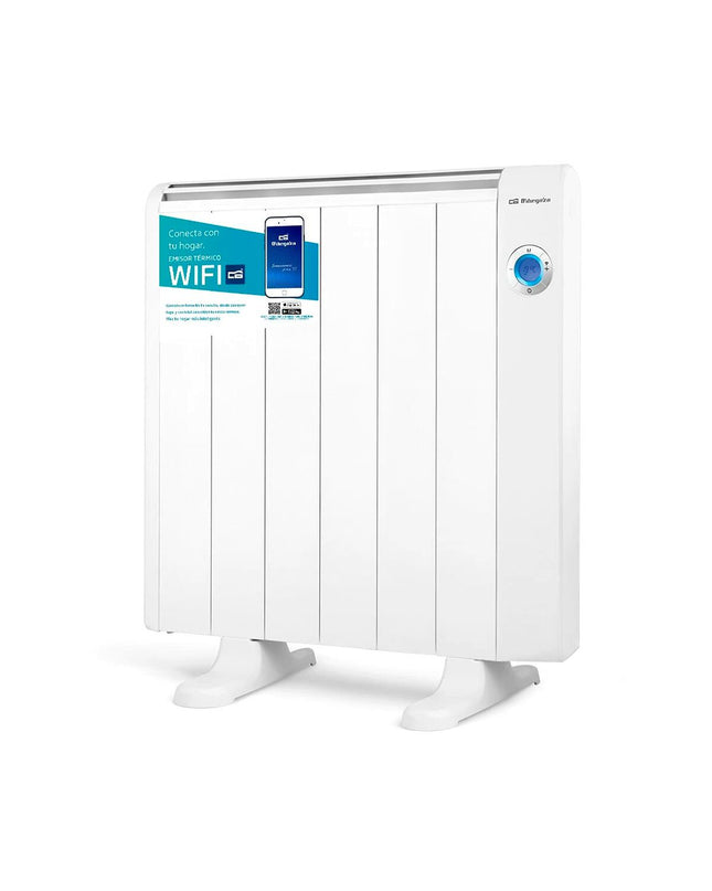 Orbegozo RRW 1000 digital heater for 6 rooms, 1000W portable heating device with digital controls for home comfort.