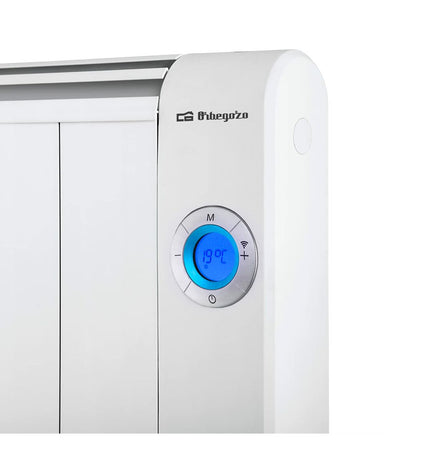 Orbegozo RRW 1800 electric air heater with digital display, 1800W, suitable for 11 rooms, portable home and heating appliance.
