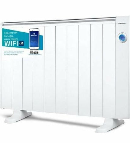 Orbegozo RRW 1800 electric air heater with digital display, portable heating device for 11 rooms, 1800W power, house and cooking use