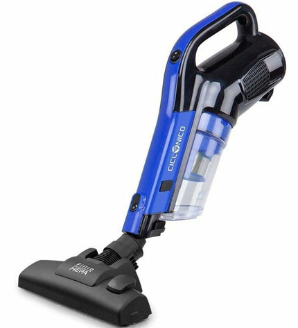 Orbegozo Kruimelzuiger 17945 OR handheld vacuum cleaner for cleaning crumbs and small messes, black and yellow design.