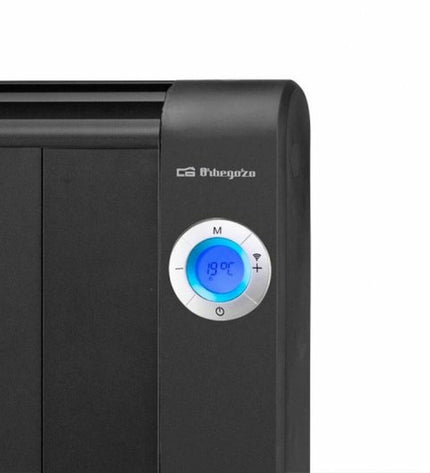 Orbegozo digital heater for home use, portable air conditioning unit with control panel and vents in a modern design.