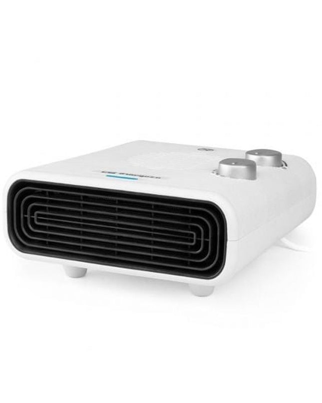 Orbegozo 18012 portable air conditioner with 2200W heating, compact design for home and kitchen use.