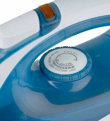 Orbegozo 18146 steam iron with 2000W power, shown with steam function and ergonomic handle for home ironing tasks.