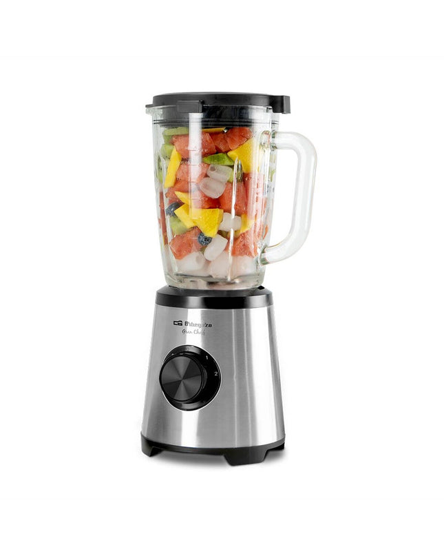 Orbegozo BV15350 1500W kitchen mixer with 1.75L capacity, showing the appliance on a countertop for home cooking use.
