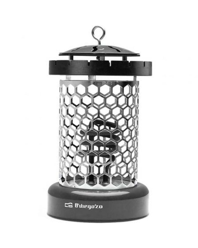 Orbegozo 18459 OR 400 W portable heater for home and cooking, compact device with control panel and heating elements.