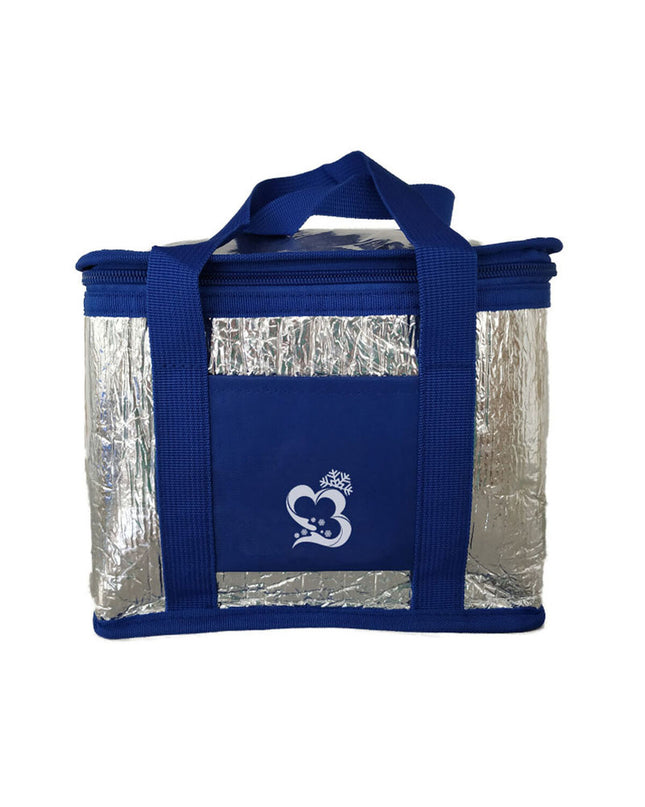 Colorful Marbueno polyester cooler box for outdoor camping and hiking, featuring a vibrant multicolour design.