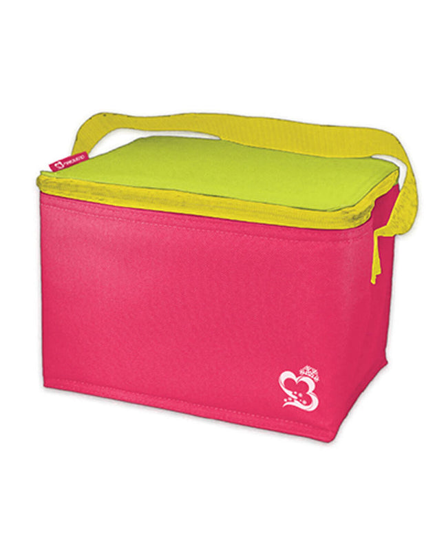 Colorful Marbueno polyester cooler box for outdoor activities, measuring 22x15x13 cm, ideal for camping and hiking.