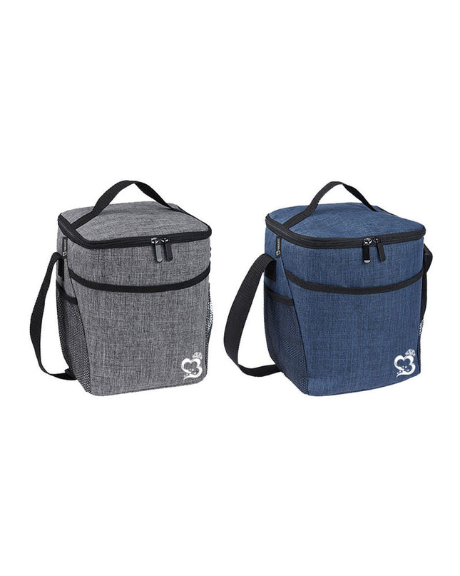 Marbueno multicolour polyester cooler box for outdoor camping and hiking, 25x20x20 cm, durable and portable.