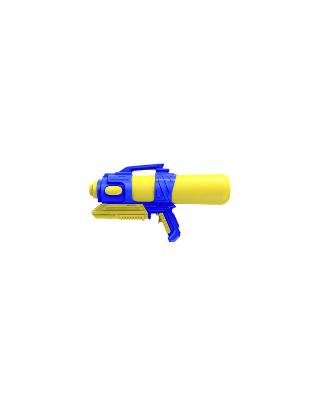 Marbueno water pistol, 42 cm long, bright blue and orange plastic toy for outdoor water play and games