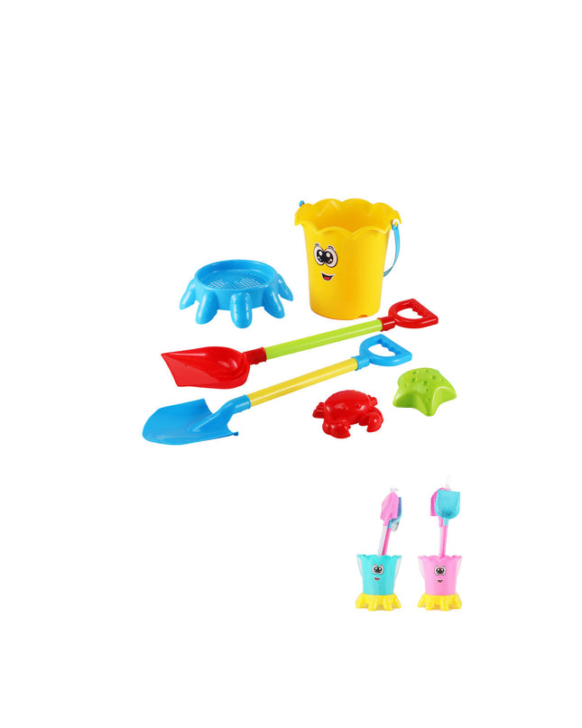 Marbueno strandspeelgoedset for outdoor play, includes colorful plastic toys for beach and sand activities.