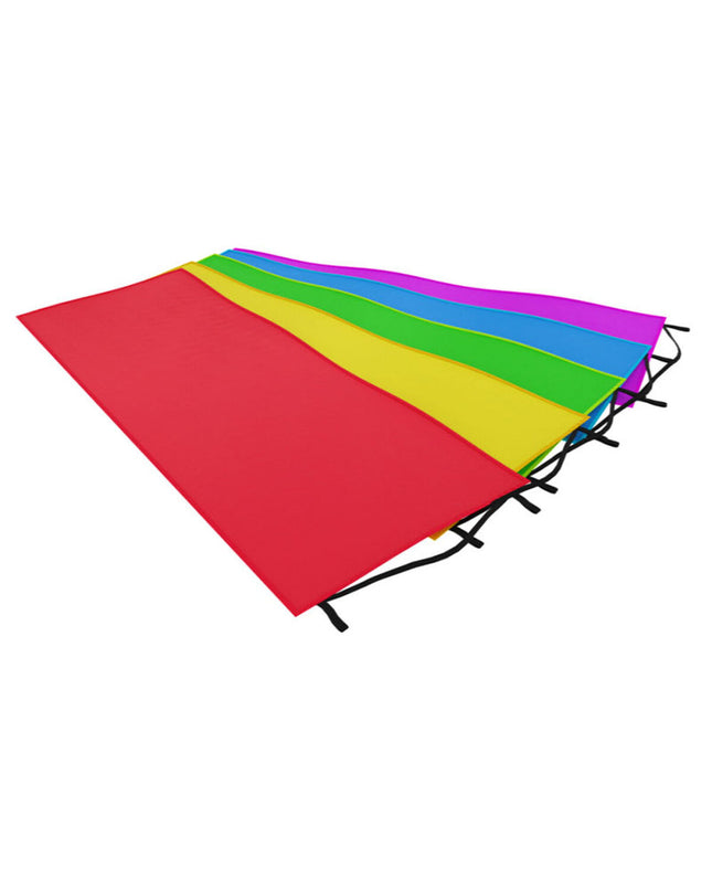 Multicolour Marbueno bath towel with synthetic fibers, measuring 70 x 180 cm, displayed on a bathroom setting.