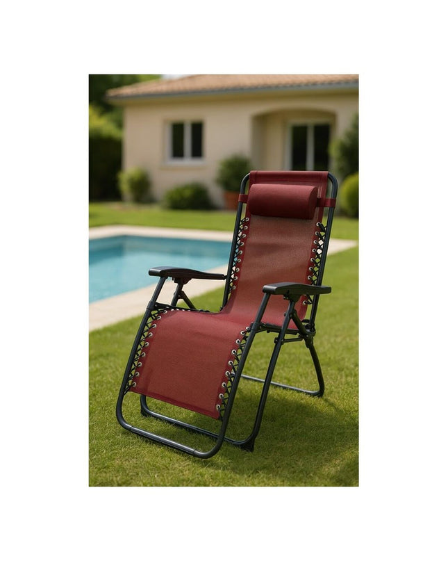 Pair of Marbueno Bordeaux foldable camping chairs for outdoor camping and hiking, featuring lightweight, portable design.