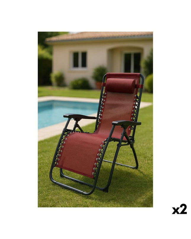 Two Marbueno Bordeaux foldable camping chairs for outdoor camping and hiking, lightweight and portable for easy outdoor seating.