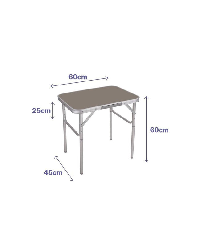 Marbueno foldable camping table 60x60x45 cm for outdoor activities, lightweight and portable for camping and hiking.