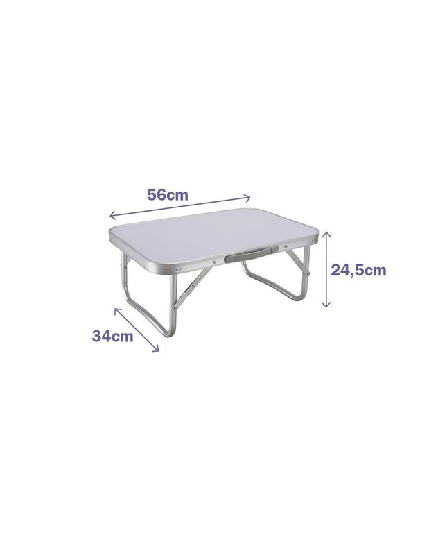 Marbueno foldable table in white, 56 x 24 x 34 cm, suitable for camping and outdoor activities.