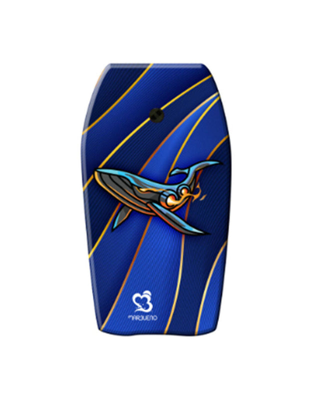 Colorful Marbueno bodyboard for watersports, measuring 68x43 cm, with vibrant multicolor design for outdoor surfing fun.