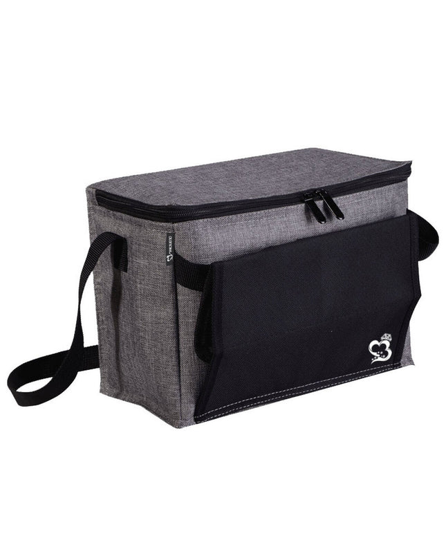 Marbueno koelbox SUMMER 10159G in grijs polyester, outdoor camping cooler, compact 20x28x14 cm for outdoor activities