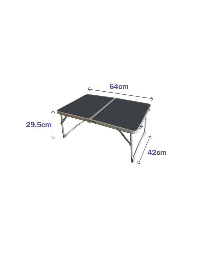 Marbueno gray folding table for camping and outdoor activities, lightweight and portable for outdoor adventures.