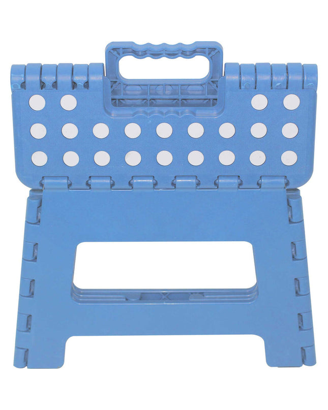Marbueno foldable stool in white, compact 22x31x25 cm, suitable for home, kitchen, or bathroom use.
