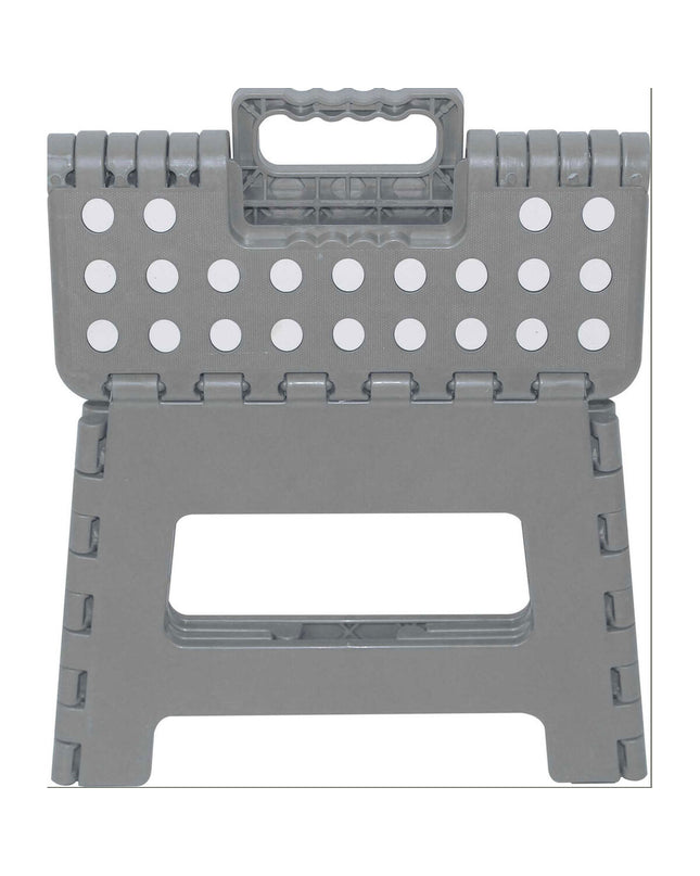 Marbueno Kruk Step Marbueno Grijs, 26x33x27 cm, foldable plastic stool for home and bathroom use.