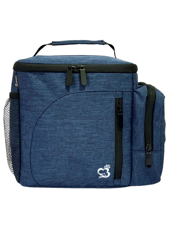Blue Marbueno cooler box for outdoor camping and hiking, durable and portable for sport and outdoor activities.
