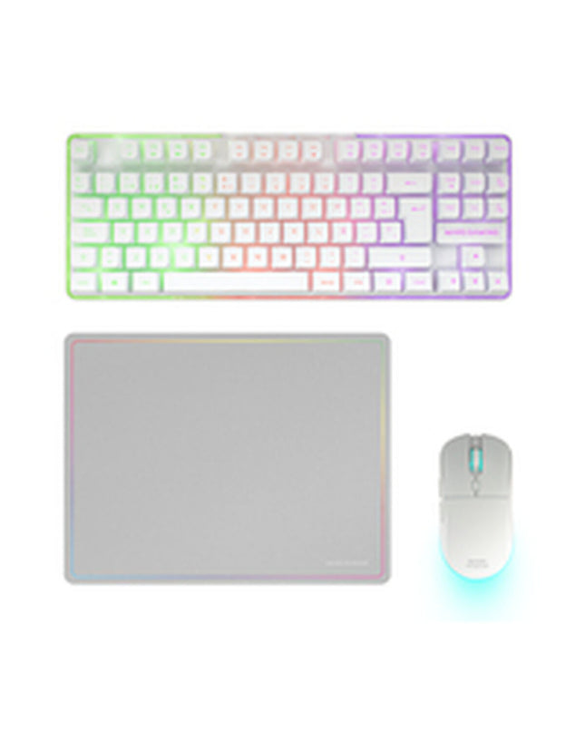 Mars Gaming MCPWTKLWES plug-and-play gaming console with colorful controller and sleek electronic design.