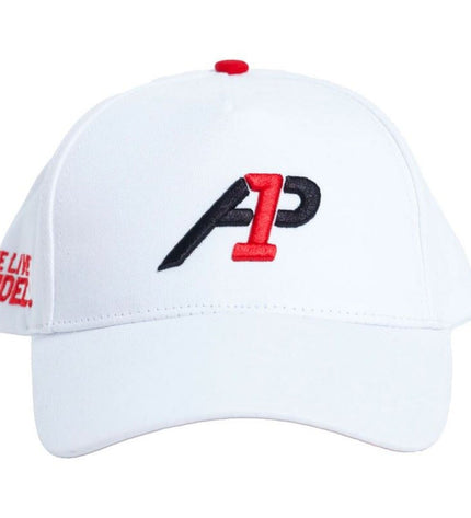 White Lok Sports vented sport cap, designed for tennis and outdoor activities, featuring breathable fabric and adjustable fit.