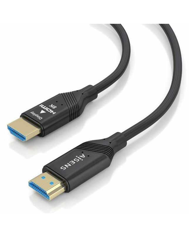 Aisens HDMI-Kabel A153-0937 for high-definition video and audio transfer, with black cable and gold-plated connectors.