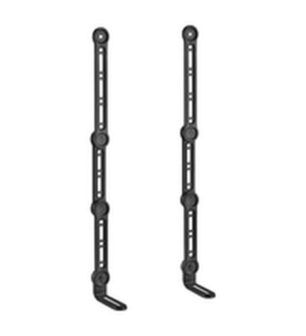 Black Aisens SPK04U-377 adjustable speaker stand for audio and hi-fi equipment with sturdy design and adjustable height.