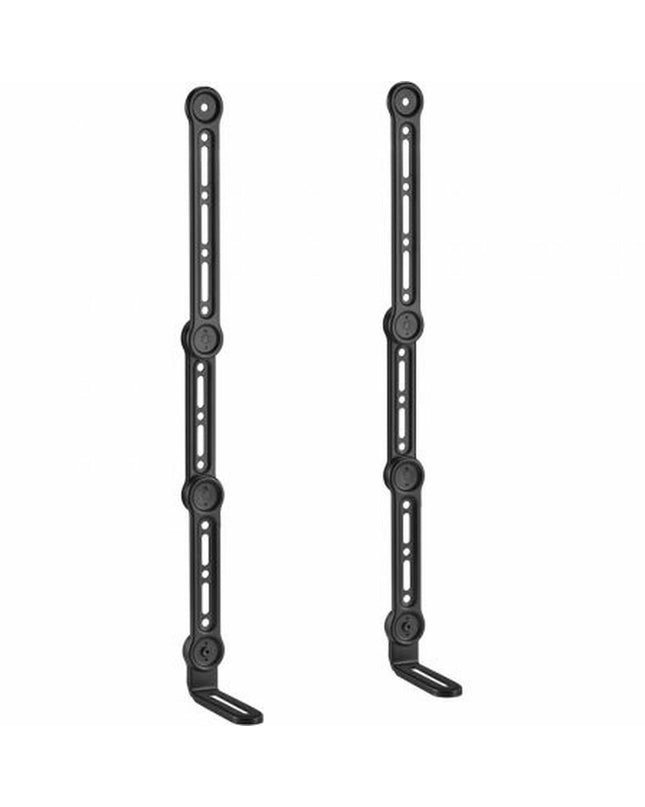 Aisens SPK04U-377 adjustable black audio support for electronic and hi-fi equipment, featuring a sturdy design and adjustable features.