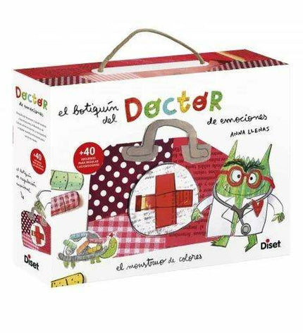 Educational game by Diset featuring colorful game pieces and cards for kids' learning and fun.