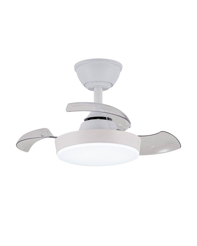 CristalRecord ceiling fan with crystal design, 55 cm diameter, suitable for home and kitchen cooling.