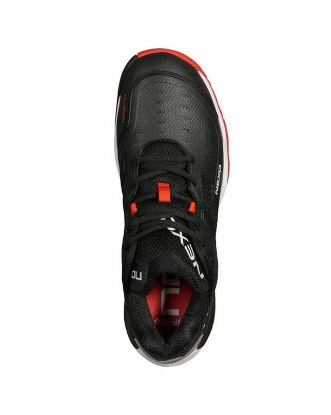 Nox Sport adult padel shoes Nox Lux Nexo in black, designed for tennis and outdoor sports, with supportive athletic sole