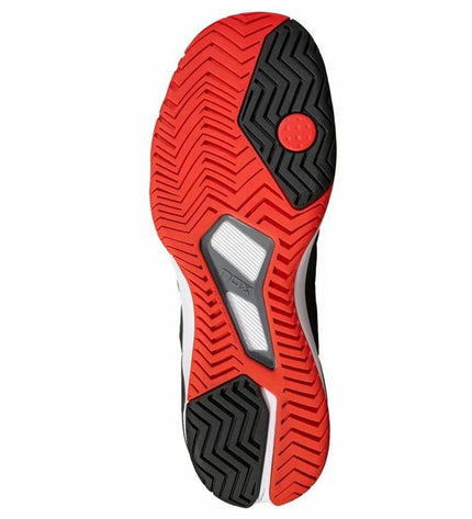 Nox Sport Nox Lux Nexo adult tennis paddleshoes in black, designed for outdoor sports and tennis playing.