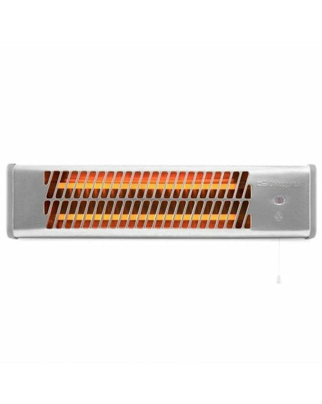 Orbegozo Kwarts Kachel BB 5000 portable silver heater with 1200W for home and cooking use, shown in the image.