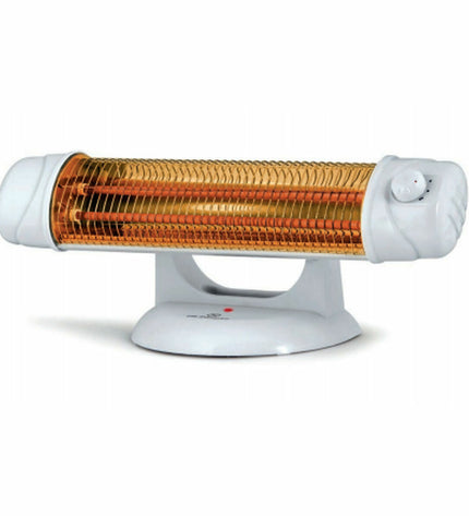 Orbegozo BP 5003 A portable electric heater in white with 1200W power, suitable for home and kitchen heating.