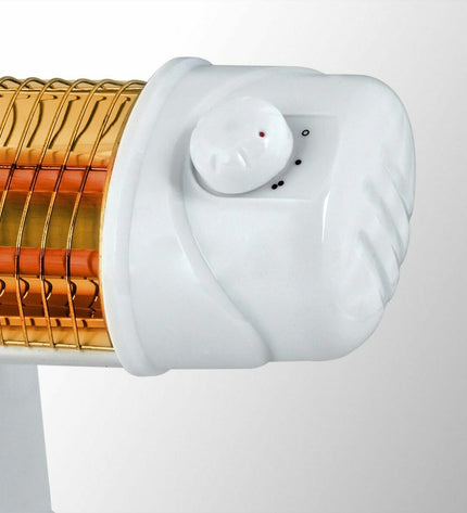 Orbegozo BP 5003 A white electric heater with 1200W, portable home climate control device in a modern household setting.