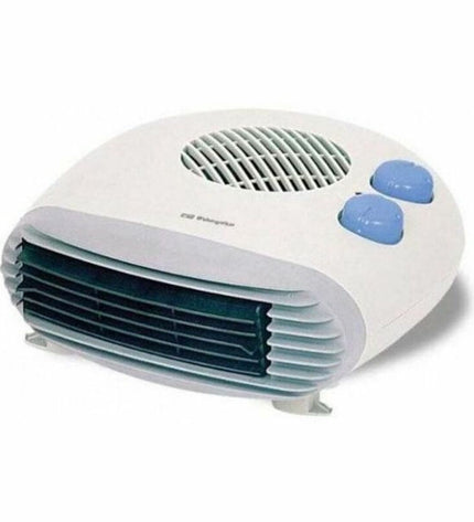 Orbegozo FH 5009 white portable heater with 2000W power, suitable for home heating and cooling.