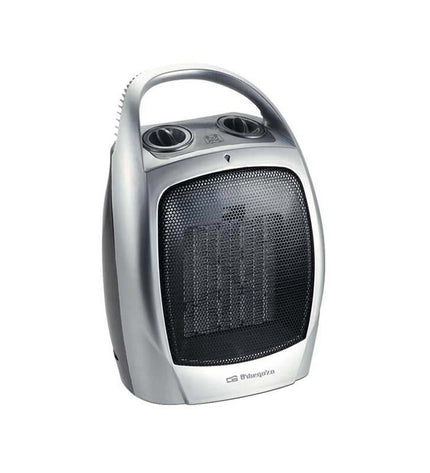 Orbegozo 14426 silver portable heater for home and kitchen, compact and modern design for indoor comfort.